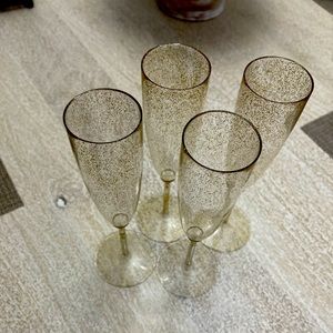 Martha Stewart Plastic Champagne Glasses